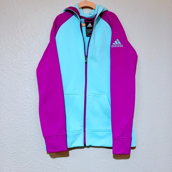 adidas Other - 💕CUTE ADIDAS ZIPPER JACKET GIRLS SIZE ( 14 ) 💕